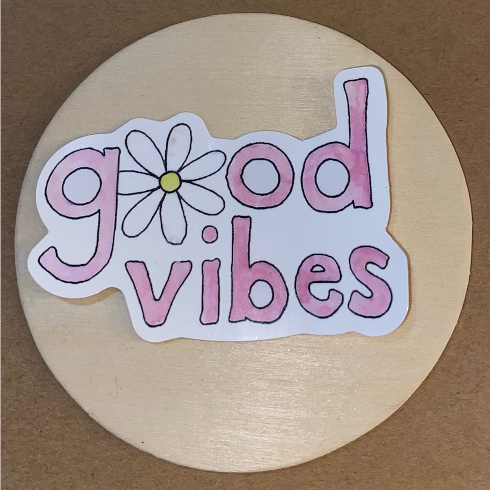 🌈20/$5🌈 Good Vibes Sticker